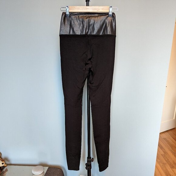 Wilfred Free Faux Leather Front Panel Pull On Leggings - Picture 2 of 8